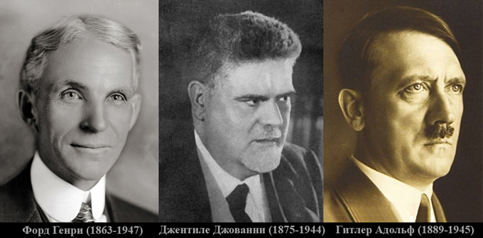 Рис.1. Отцы всемирного фашизма.